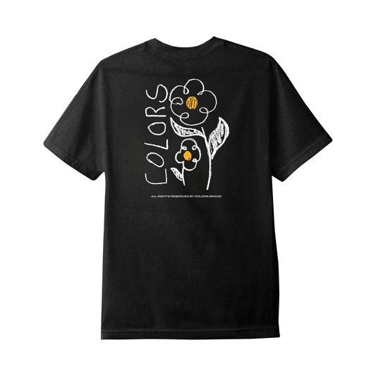 Camiseta Colors Flower Preto
