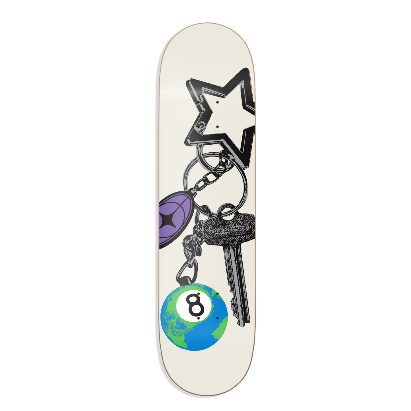 Shape Colors Maple Key chain