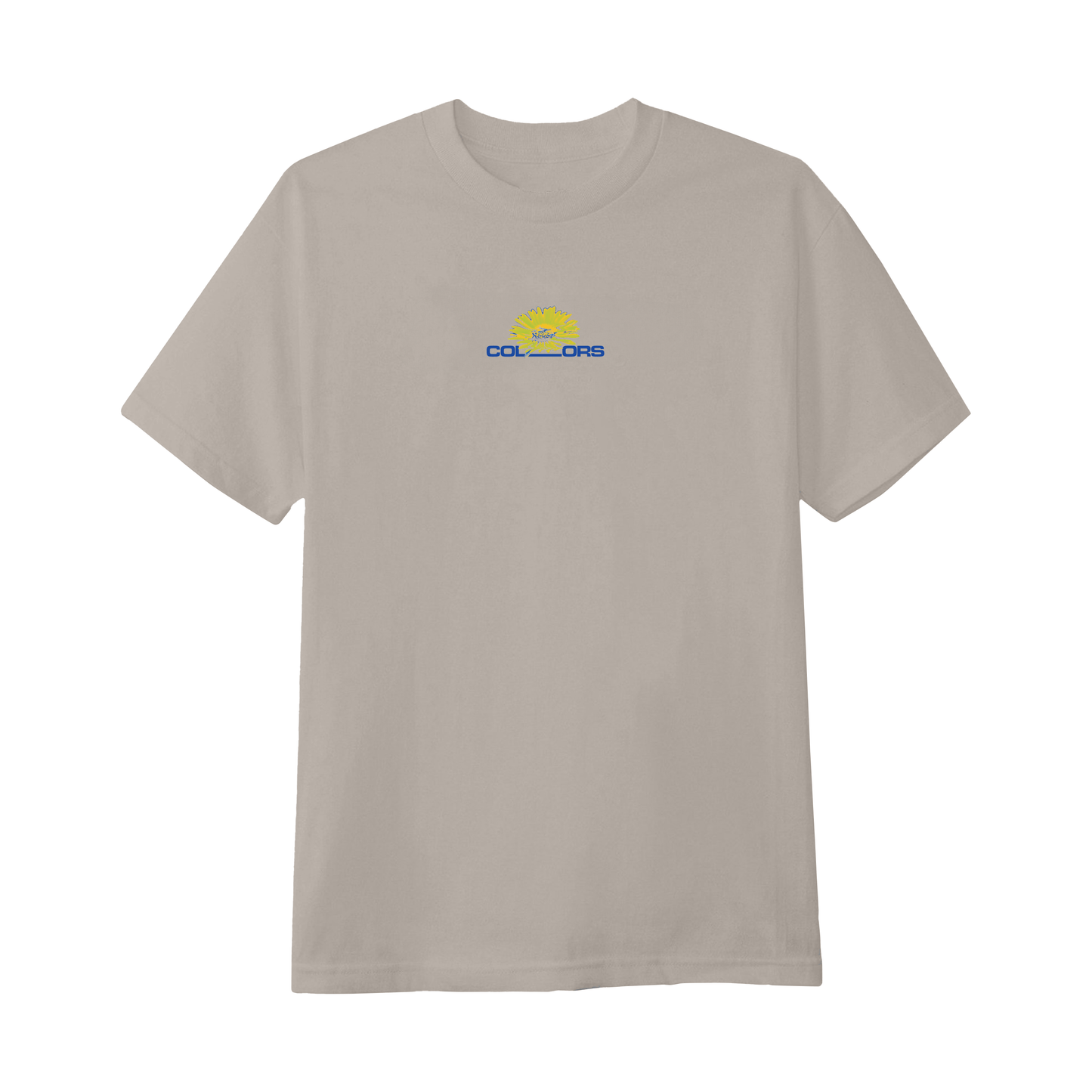 Camiseta Colors Psychadeli Yellow Flower Bege