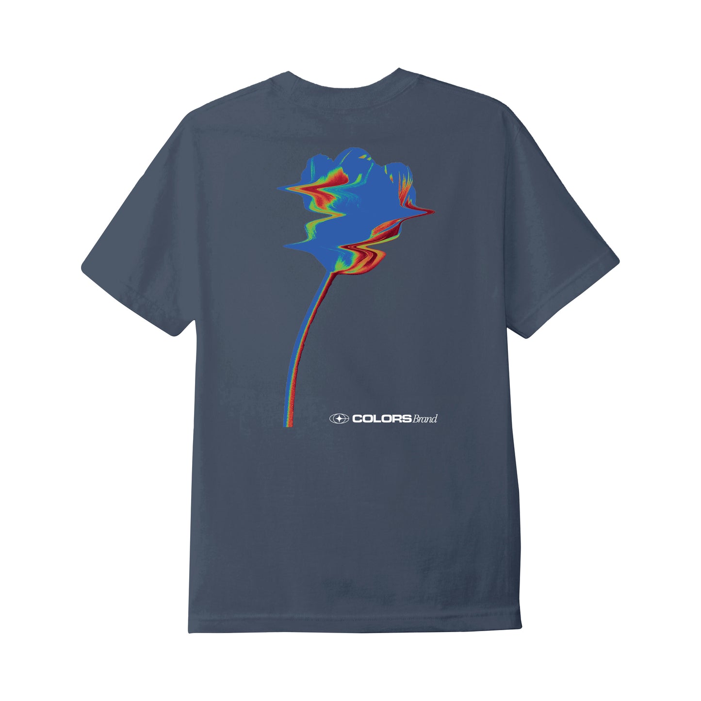 Camiseta Colors Psychadelic Blue Flower Azul