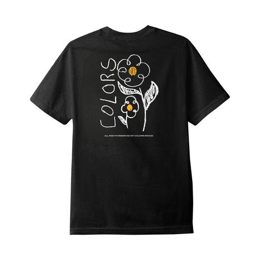 Camiseta Colors Flower Preto